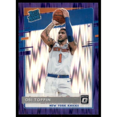 2020-21 Donruss Optic Purple Shock #158 Obi Toppin RR