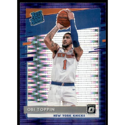 2020-21 Donruss Optic Target Purple Pulsar #158 Obi Toppin RR