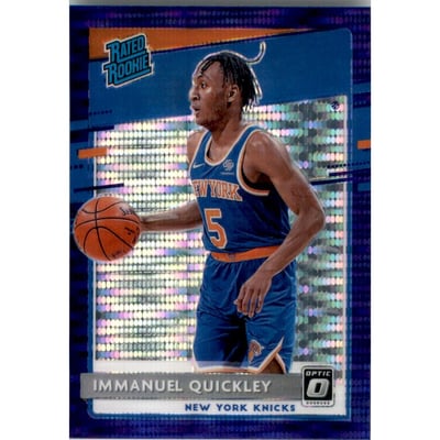 2020-21 Donruss Optic Target Purple Pulsar #175 Immanuel Quickley RR