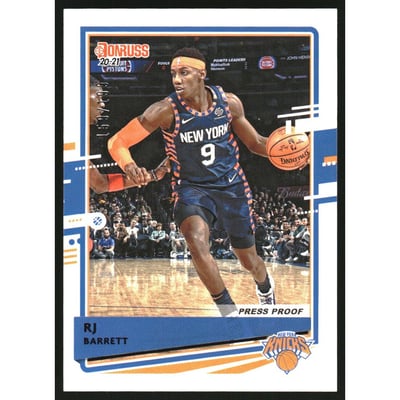 2020-21 Donruss Press Proof Purple #174 RJ Barrett