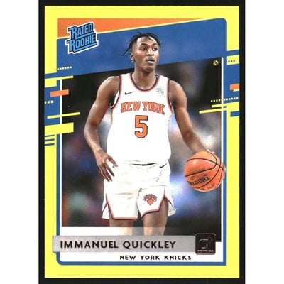2020-21 Donruss Yellow Flood #213 Immanuel Quickley RR