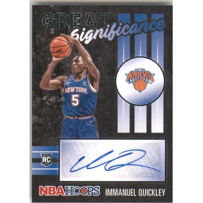2020-21 Hoops Great SIGnificance #53 Immanuel Quickley