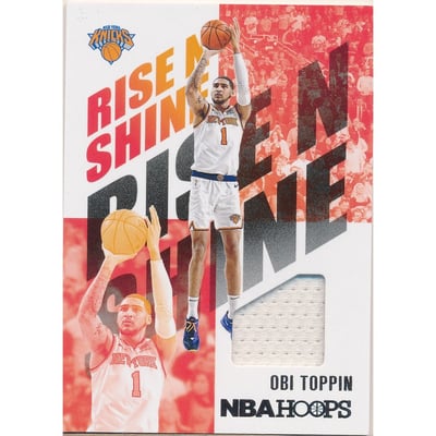 2020-21 Hoops Rise N Shine Memorabilia #15 Obi Toppin