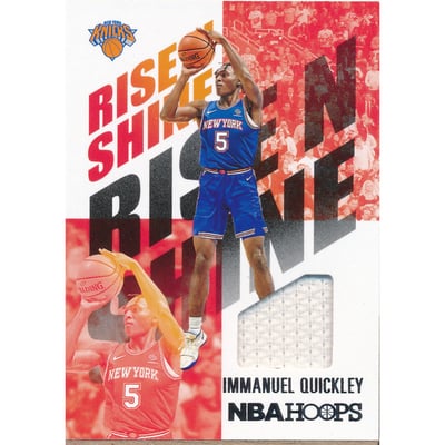 2020-21 Hoops Rise N Shine Memorabilia #22 Immanuel Quickley