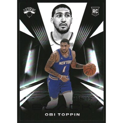2020-21 Panini Black #91 Obi Toppin RC
