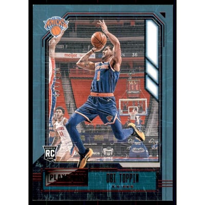 2020-21 Panini Chronicles Red #177 Obi Toppin/Playbook