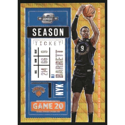 2020-21 Panini Contenders Optic Gold Wave #80 RJ Barrett