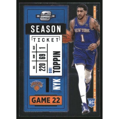 2020-21 Panini Contenders Optic Rookies Asia #17 Obi Toppin
