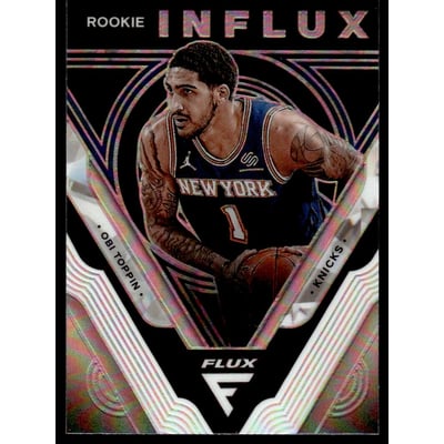2020-21 Panini Flux Rookie Influx Silver #24 Obi Toppin