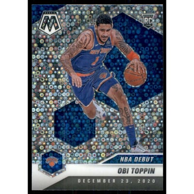 2020-21 Panini Mosaic Mosaic Fast Break Silver #273 Obi Toppin