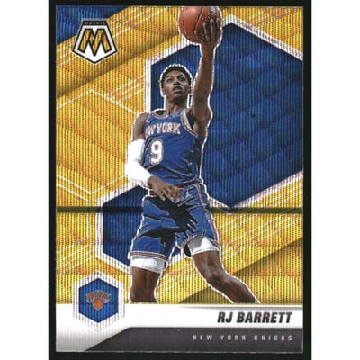 2020-21 Panini Mosaic Mosaic Gold Wave #68 RJ Barrett