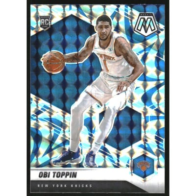 2020-21 Panini Mosaic Mosaic Reactive Blue #220 Obi Toppin