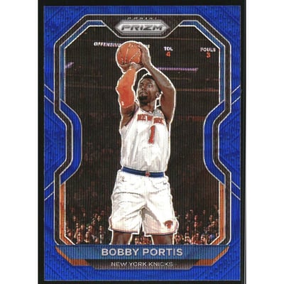 2020-21 Panini Prizm Prizms Blue Wave #221 Bobby Portis