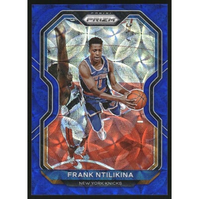 2020-21 Panini Prizm Prizms Choice Blue #113 Frank Ntilikina