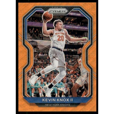 2020-21 Panini Prizm Prizms Orange Wave #163 Kevin Knox II