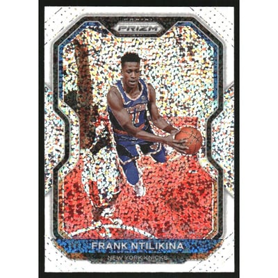 2020-21 Panini Prizm Prizms White Sparkle #113 Frank Ntilikina