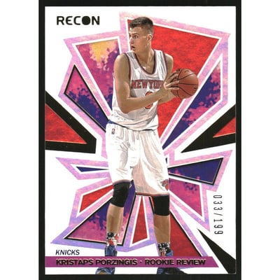 2020-21 Panini Recon Rookie Review Red #18 Kristaps Porzingis
