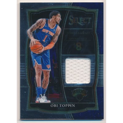 2020-21 Select Draft Selections Memorabilia #8 Obi Toppin