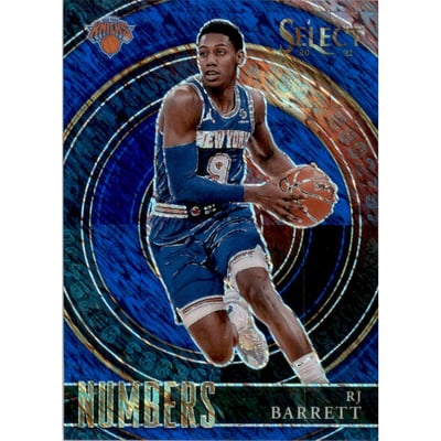 2020-21 Select Numbers Prizms Blue #40 RJ Barrett