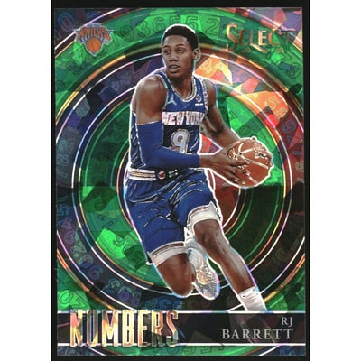 2020-21 Select Numbers Prizms Green #40 RJ Barrett
