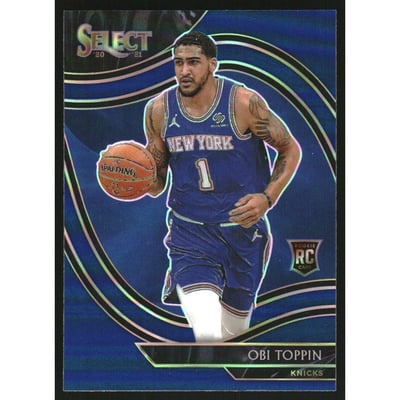 2020-21 Select Prizms Blue #293 Obi Toppin