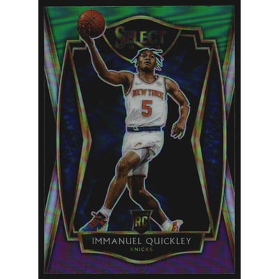 2020-21 Select Prizms Green White Purple #172 Immanuel Quickley