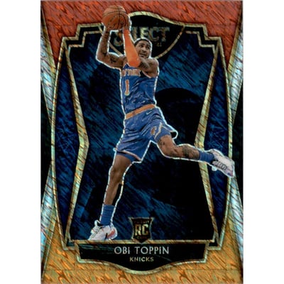 2020-21 Select Prizms Red White Orange Shimmer #187 Obi Toppin