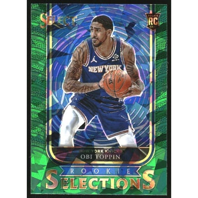 2020-21 Select Rookie Selections Prizms Green #2 Obi Toppin