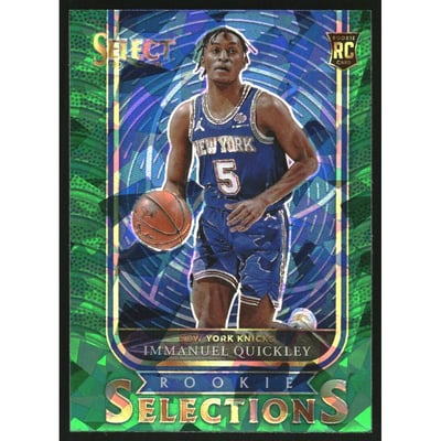 2020-21 Select Rookie Selections Prizms Green #22 Immanuel Quickley