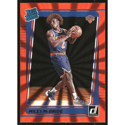 2021-22 Donruss Holo Orange Laser #224 Miles McBride RR