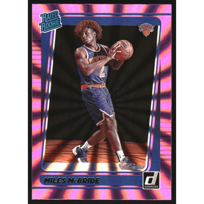2021-22 Donruss Holo Pink Laser #224 Miles McBride RR