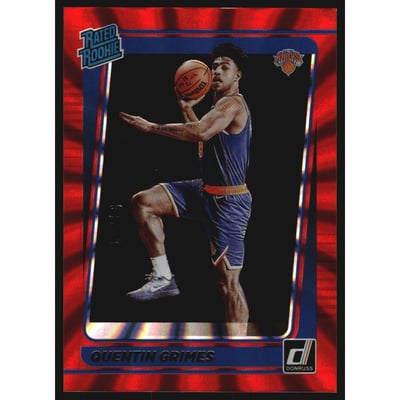 2021-22 Donruss Holo Red Laser #216 Quentin Grimes RR