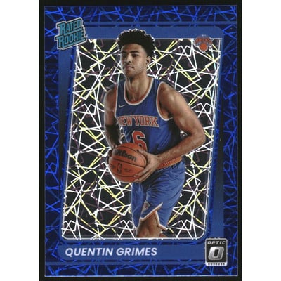 2021-22 Donruss Optic Blue Velocity #166 Quentin Grimes