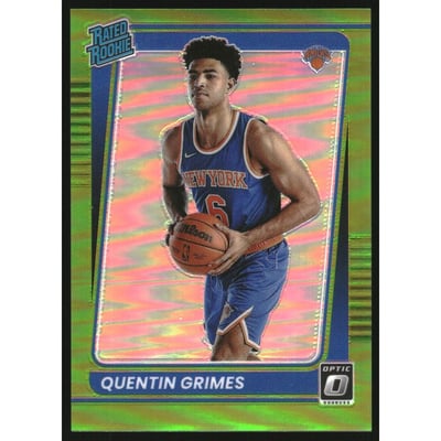2021-22 Donruss Optic Lime Green #166 Quentin Grimes