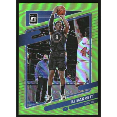2021-22 Donruss Optic Lime Green #63 RJ Barrett