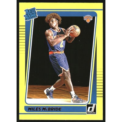 2021-22 Donruss Yellow Flood #224 Miles McBride