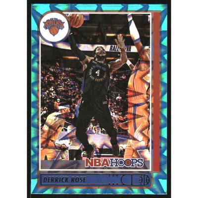 2021-22 Hoops Teal Explosion #167 Derrick Rose