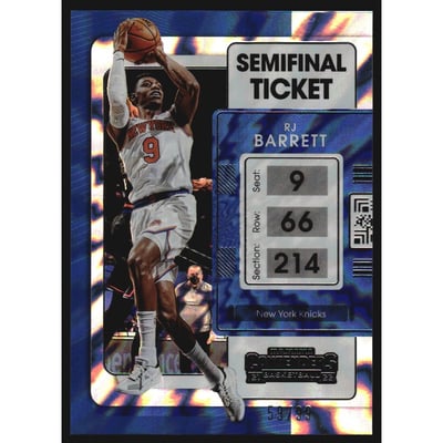 2021-22 Panini Contenders Semifinal Ticket #65 RJ Barrett