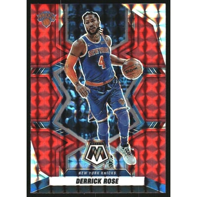 2021-22 Panini Mosaic Mosaic Red #84 Derrick Rose