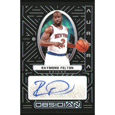 2021-22 Panini Obsidian Aurora Autographs #6 Raymond Felton/149
