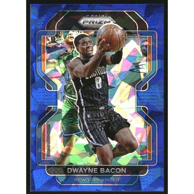 2021-22 Panini Prizm Prizms Blue Ice #197 Dwayne Bacon