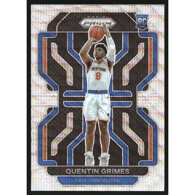 2021-22 Panini Prizm Prizms Factory Set Silver Wave #285 Quentin Grimes