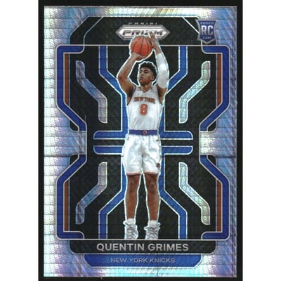 2021-22 Panini Prizm Prizms Hyper #285 Quentin Grimes