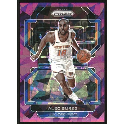 2021-22 Panini Prizm Prizms Purple Ice #65 Alec Burks