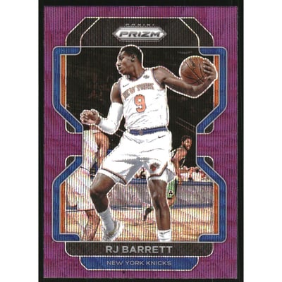 2021-22 Panini Prizm Prizms Purple Wave #201 RJ Barrett