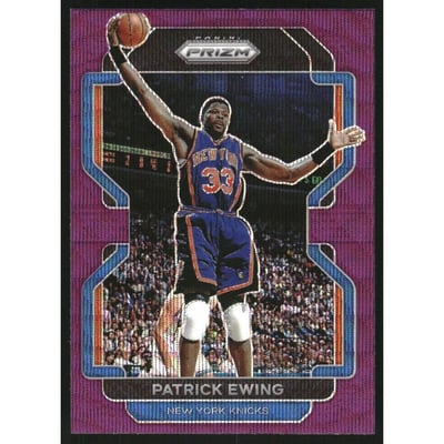 2021-22 Panini Prizm Prizms Purple Wave #245 Patrick Ewing