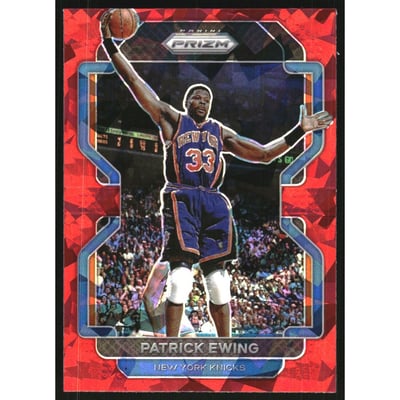 2021-22 Panini Prizm Prizms Red Ice #245 Patrick Ewing