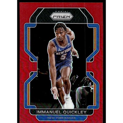 2021-22 Panini Prizm Prizms Red #129 Immanuel Quickley