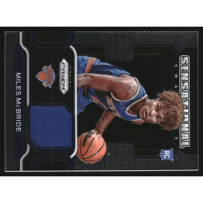 2021-22 Panini Prizm Sensational Swatches #92 Miles McBride