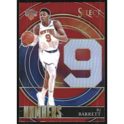 2021-22 Select Numbers Prizms Red #13 RJ Barrett